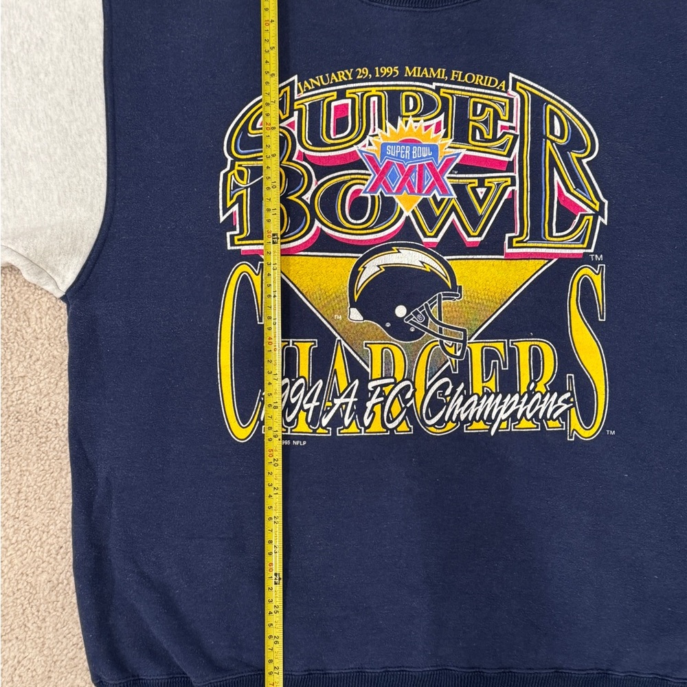 San Diego Chargers Super Bowl Graphic Crewneck Sweater Los Angeles Chargers - Picture 5 of 7